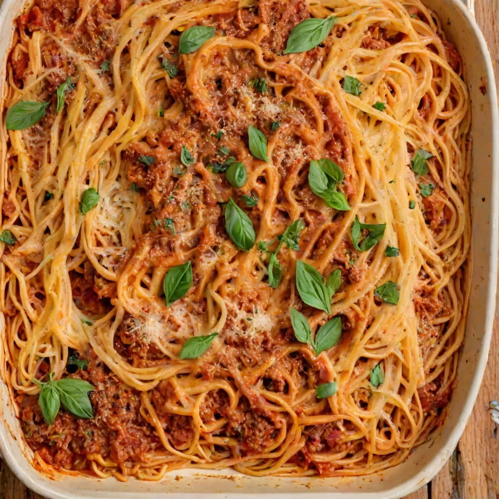 Spaghetti z piekarnika - łatwy przepis