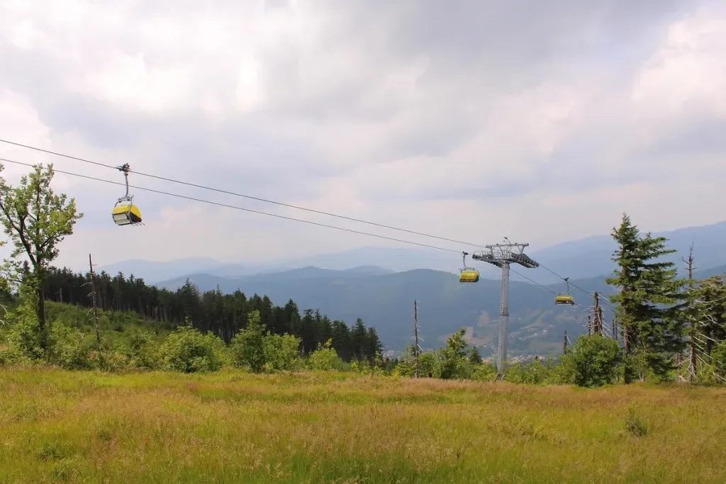 Beskid Śląski w okolicy przełęczy Kubalonka
